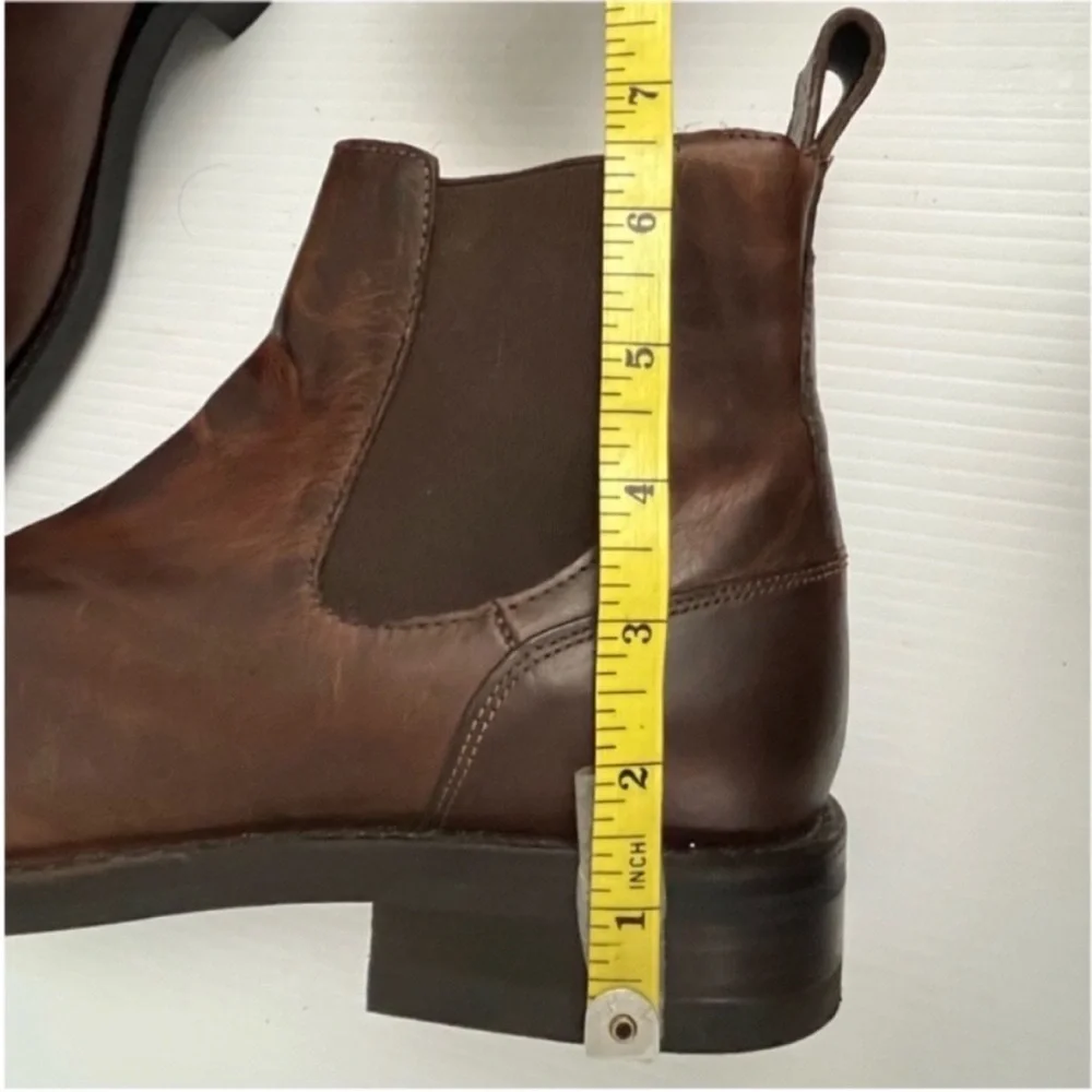 Wolverine BLVD Men's Brown Leather Chelsea Boots - Classic Slip-On Style Sz 10.5